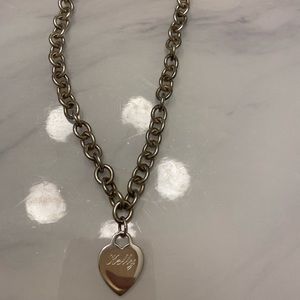 Tiffany & Co. Heart Tag Charm Necklace